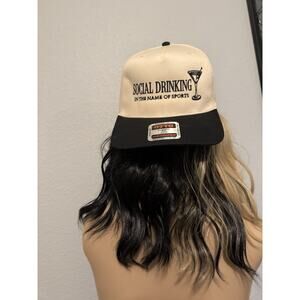 The Happiest "Social Drinking in the Name of Sports" Vintage Style Hat